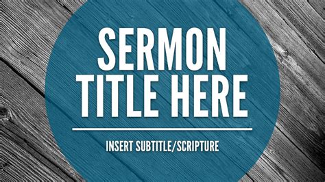 Free Sermon Powerpoint Templates